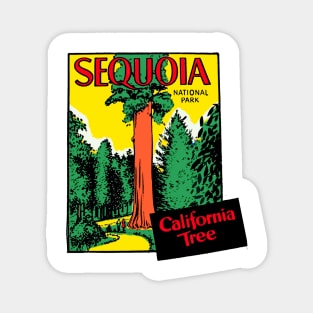 SEQUOIA NATIONAL PARK Vintage Style Magnet