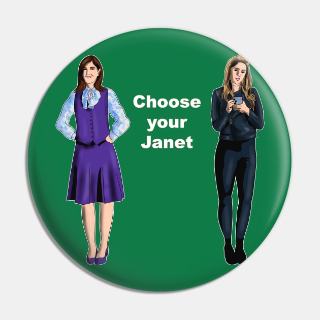 Choose your Janet Pin by nickbeta