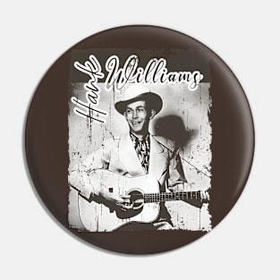 Hank Williams Brown color Pin