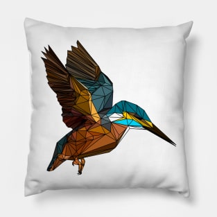 Geometric Halcyon Kingfisher (Variant 2) Pillow