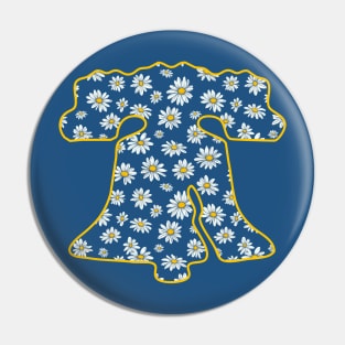 Philadelphia City Liberty Bell Daisy Philly Fan Favorite Pin