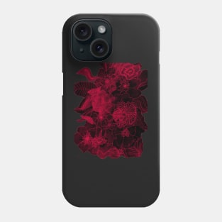 Floral Contour Print 6/10 Phone Case