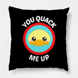 You Quack Me Up - Cute Duck Pun Pillow