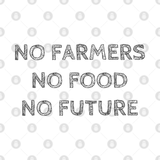 NO FARMERS NO FOOD NO FUTURE by wanungara