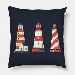 Lighthouse Trio Pillow