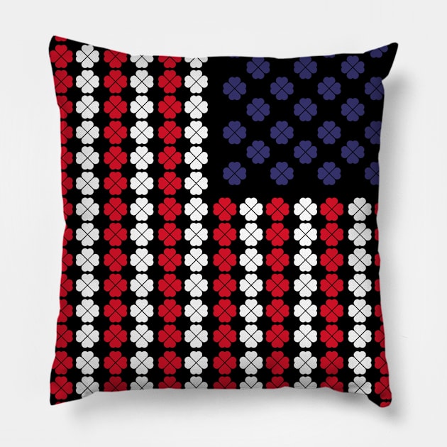 American Flag Saint Patrick's Day Pillow by smartrocket