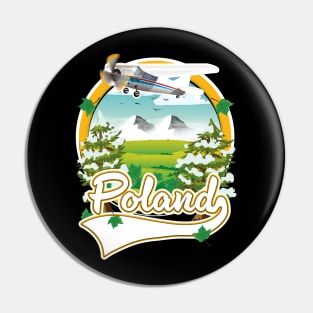 Poland vintage style travel logo Pin