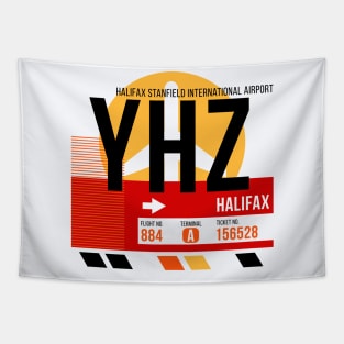 Halifax (YHZ) Airport // Sunset Baggage Tag Tapestry