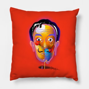 Salvador Dali Transparent Face Pillow