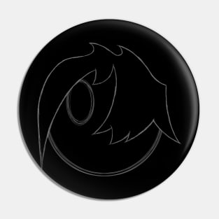 Braincave Face (Gray) Pin