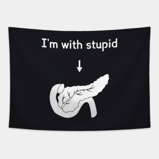 Im With Stupid Atheist Tapestry