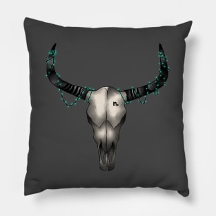 Taurus with a Scorpio mark Pillow