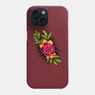 Neo trad trad rose mashup Phone Case