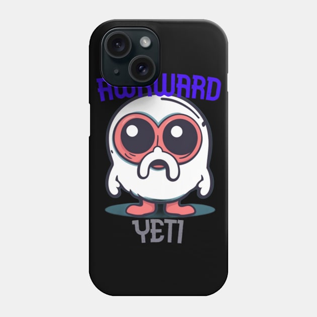 Awkward Yeti Cute Phone Case by Nikkhil-Teestee