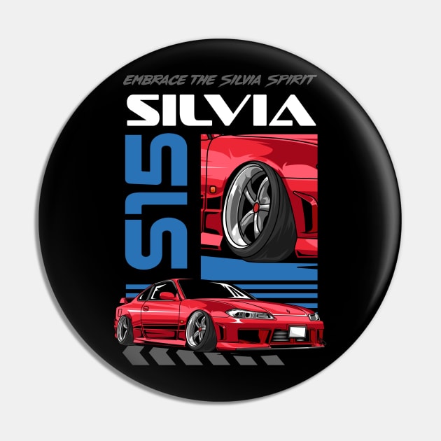 Silvia S15 JDM Car Pin by milatees