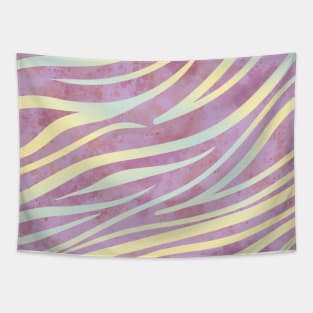 Watercolor Gold Tiger Pattern Tapestry