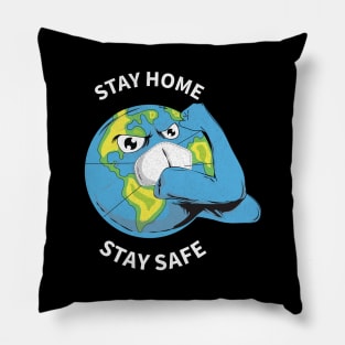stay home stay safe Pillow