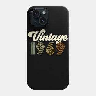 50th Birthday Gift Idea - Retro Vintage since 1969 Phone Case