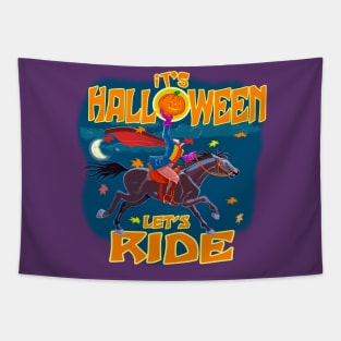 Halloween Sleepy Hollow Headless Horseman Tapestry