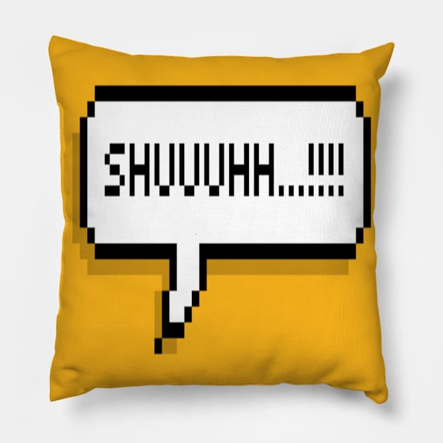 shuuuuuh Pillow by ibtihella