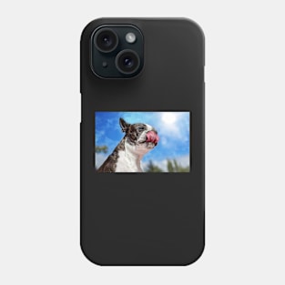 Boston Terrier v Peanut Butter Phone Case