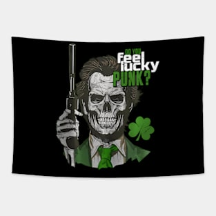 Do You Feel Lucky Punk ny St Patricks Day Tapestry