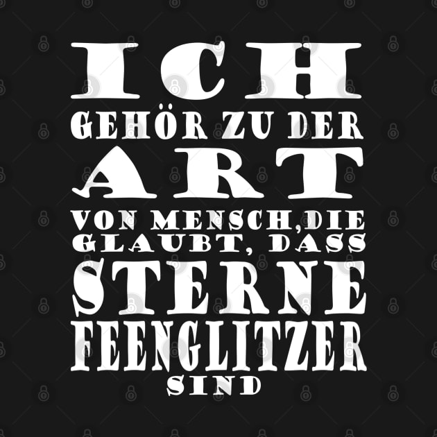 Sterne Feenglitzer Mädchen Einhorn Spruch by FindYourFavouriteDesign