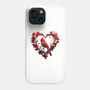 Cardinal Heart Phone Case