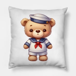 Cute Sailor Bear Kawaii Pillow