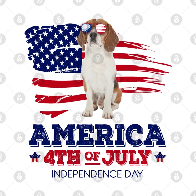 Beagle Flag USA - America 4th Of July Independence Day by bunnierosoff21835