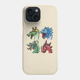 dinosaurs pixels Phone Case