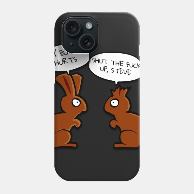 Funny Easter Chocolate Bunnies T-Shirt Phone Case by NerdShizzle