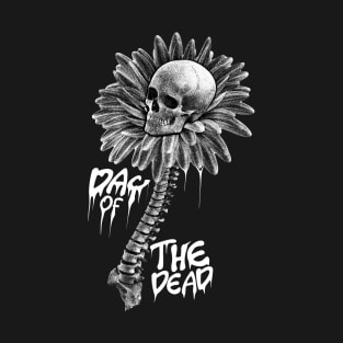 Skull and flower day of the dead T-Shirt