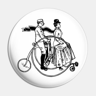 High Wheel Bicycle Cyclists Pin