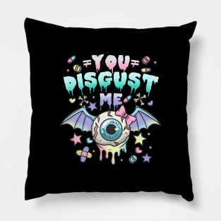 You Disgust Me - Chibi Kawaii Anime Pastel Goth Pillow