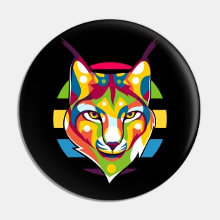 Lynx Portrait Pin