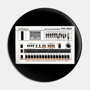 707 707 707 Drum MAchinE 80s Synths Pin