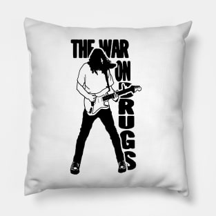 black The War On Drugs Band Pillow