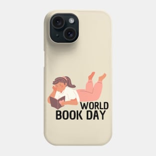 World Book Day, Girl Reading Phone Case