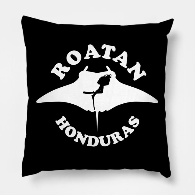 Roatan Honduras Scuba Diving Pillow by TMBTM