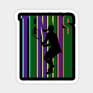 US Open Tennis Player Silhouette Magnet