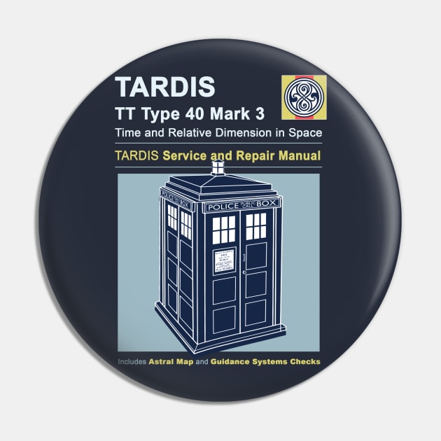 TARDIS Repair Manual Pin by DesignedbyWizards