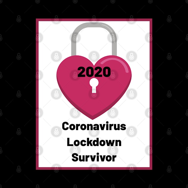 Coronavirus lockdown survivor 2020 - Pink by Blue Butterfly Designs 