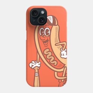 Baseball hot dog Phone Case