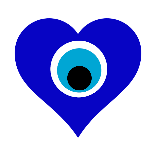 Evil Eye Protection Heart by livania