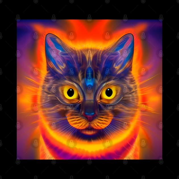 Kosmic Kitty (8) - Trippy Psychedelic Cat by TheThirdEye