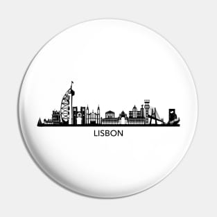 Lisbon Skyline Pin