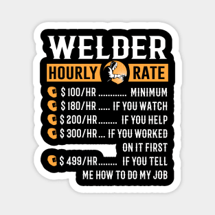 Welder - Welder Hourly Rate Magnet