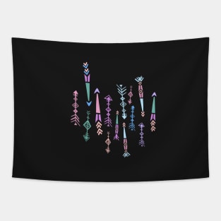 Boho arrow pattern - Pastel Colour Palette Tapestry