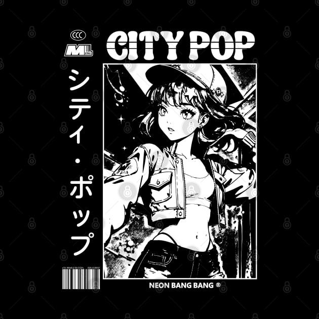 Retro Manga City Pop Vaporwave Aesthetic Anime #7 by Neon Bang Bang